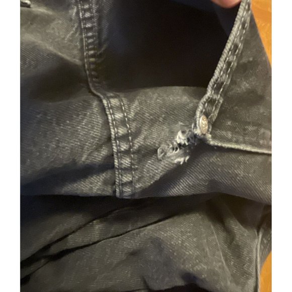 VTG HUGO BOSS by IG Design 90s Baggy Hip Hop Skater Denim Jeans Mens 33x28 Black - Picture 6 of 11